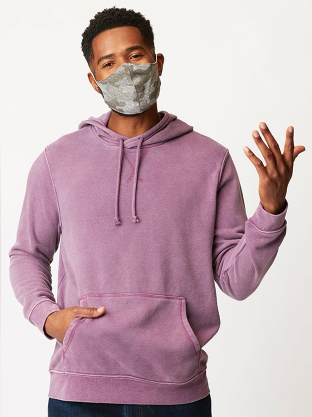 NWT Threads 4 Thoughts Mineral Wash Pullover Hoodie - Eggplant